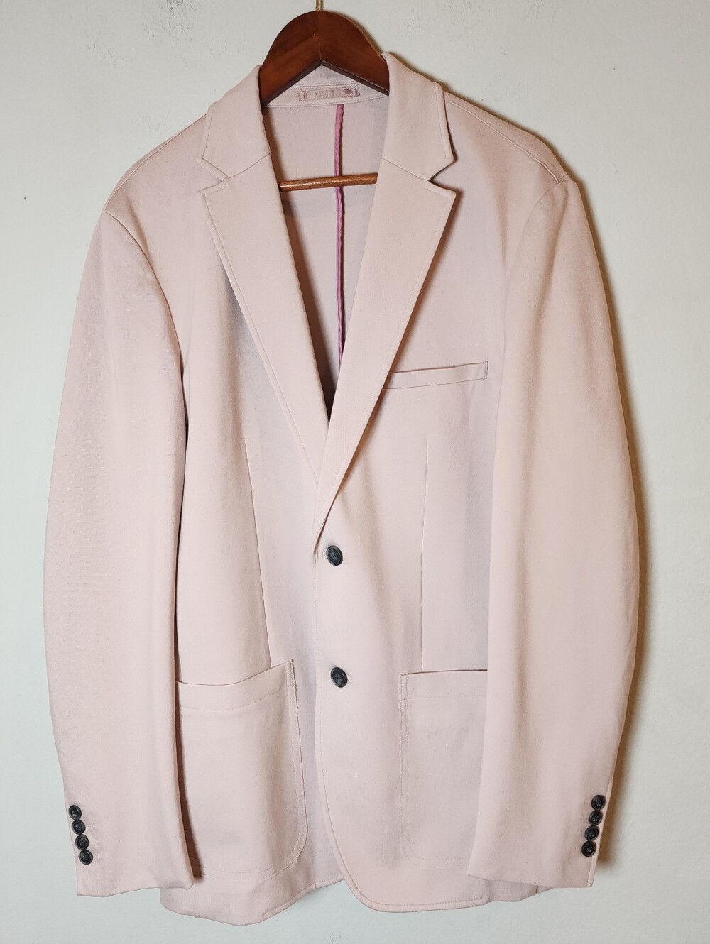 Macy's INC Pink Stretch Ponte Knit Blazer Jacket Men's Size Medium